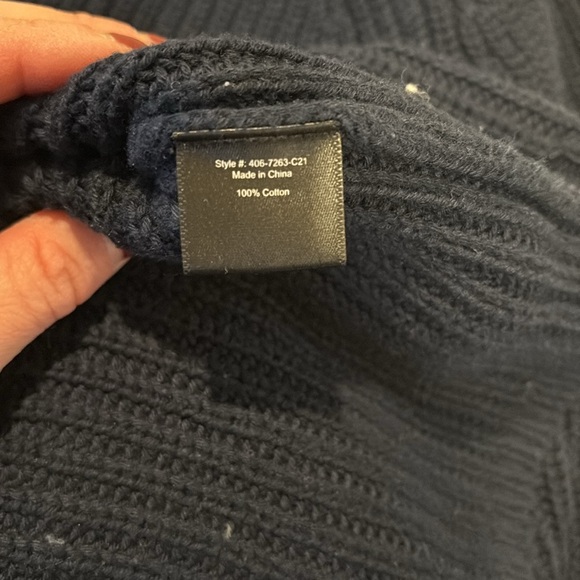JENNI KAYNE Cotton Fisherman Sweater - Picture 4 of 7